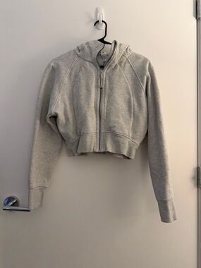 lululemon scuba Light Gray Zip Hoodie